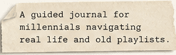 A handwritten note describing the guided journal