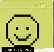 A pixel smiley from the 2000s